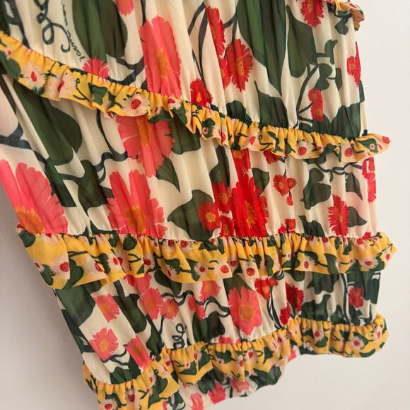 Farm Rio x Anthropologie Puff-Sleeve Fitted Mini Dress - Picture 6 of 9